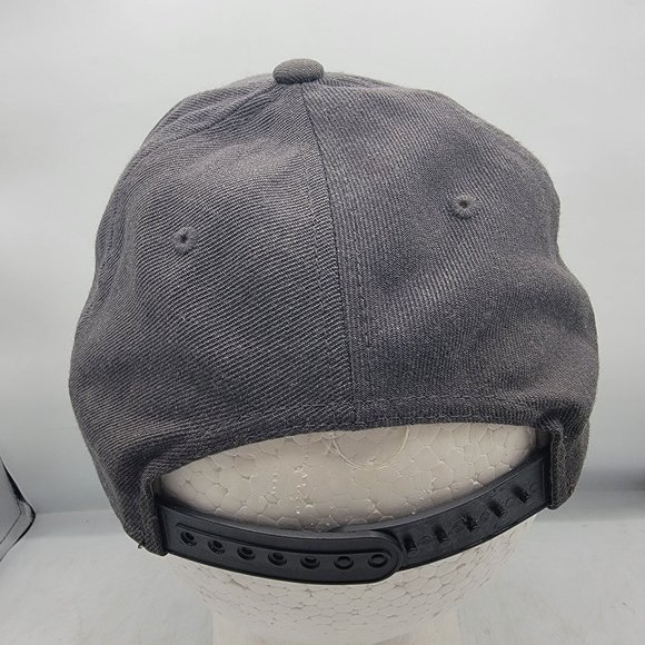 RVCA Mid Fit Gray Hat Adjustable Camo Brim Casual Outdoors Work Wear - Picture 3 of 9